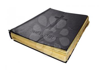 Bible old holy sacred book isolated on white background
