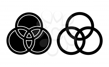 Drummer circle linear icon vector, black and white version