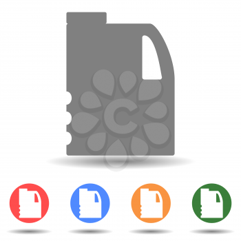 Fuel container, oil can vector icon