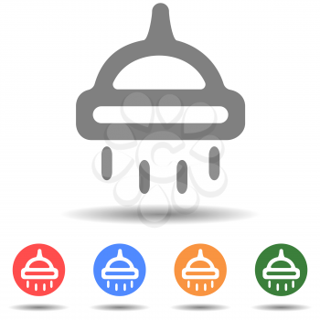 Shower vector icon isolated