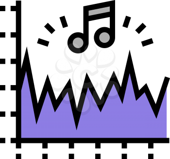 noise vibration infographic color icon vector. noise vibration infographic sign. isolated symbol illustration