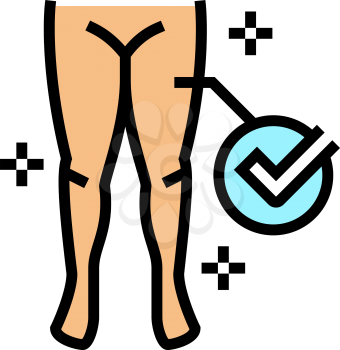 healthy legs color icon vector. healthy legs sign. isolated symbol illustration