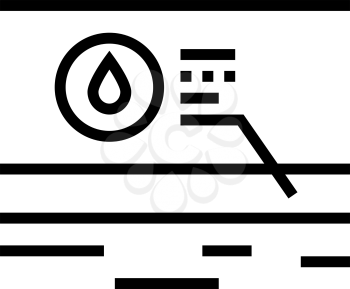 water body layer line icon vector. water body layer sign. isolated contour symbol black illustration