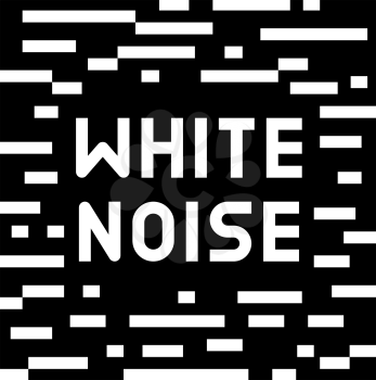 white noise glyph icon vector. white noise sign. isolated contour symbol black illustration