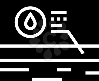 water body layer glyph icon vector. water body layer sign. isolated contour symbol black illustration