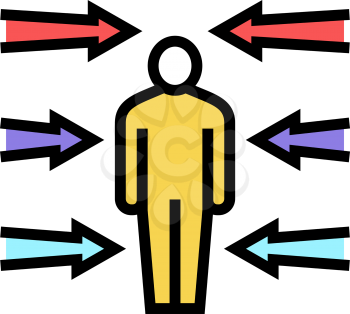 flexibility soft skill color icon vector. flexibility soft skill sign. isolated symbol illustration