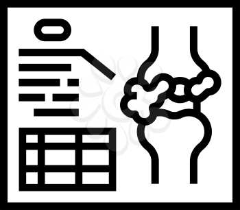 lumps analysis and researching line icon vector. lumps analysis and researching sign. isolated contour symbol black illustration