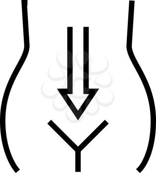 digestion system line icon vector. digestion system sign. isolated contour symbol black illustration