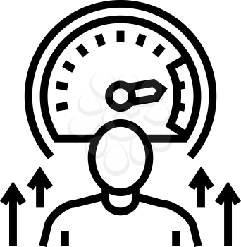 growth mindset soft skill line icon vector. growth mindset soft skill sign. isolated contour symbol black illustration