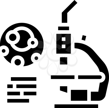uric analysis on gout glyph icon vector. uric analysis on gout sign. isolated contour symbol black illustration
