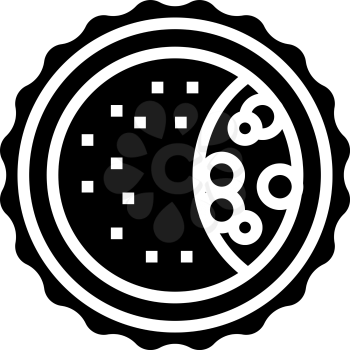blastocyst fertilization glyph icon vector. blastocyst fertilization sign. isolated contour symbol black illustration
