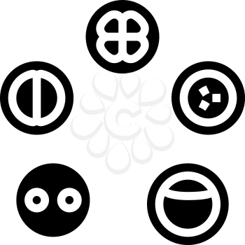 cell development glyph icon vector. cell development sign. isolated contour symbol black illustration