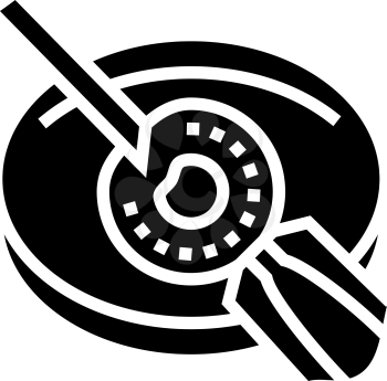 artificial insemination glyph icon vector. artificial insemination sign. isolated contour symbol black illustration