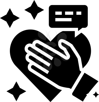 honesty soft skill glyph icon vector. honesty soft skill sign. isolated contour symbol black illustration
