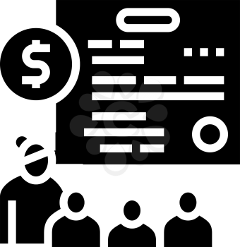 large family children allowance glyph icon vector. large family children allowance sign. isolated contour symbol black illustration