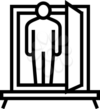 businessman expert line icon vector. businessman expert sign. isolated contour symbol black illustration