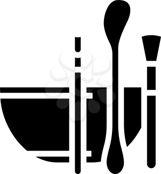 equipment spa salon glyph icon vector. equipment spa salon sign. isolated contour symbol black illustration