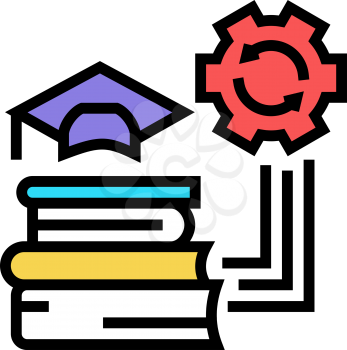 education optimize color icon vector. education optimize sign. isolated symbol illustration