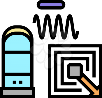 technology of rfid color icon vector. technology of rfid sign. isolated symbol illustration