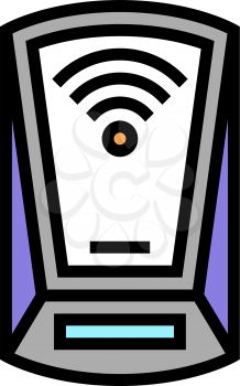 scanning rfid device color icon vector. scanning rfid device sign. isolated symbol illustration