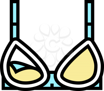 nursing bra color icon vector. nursing bra sign. isolated symbol illustration