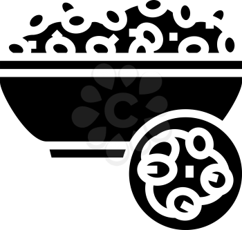 pearl barley groat glyph icon vector. pearl barley groat sign. isolated contour symbol black illustration