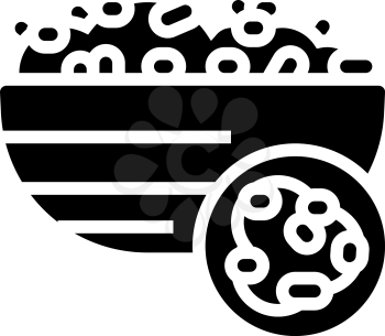 bulgur groat glyph icon vector. bulgur groat sign. isolated contour symbol black illustration