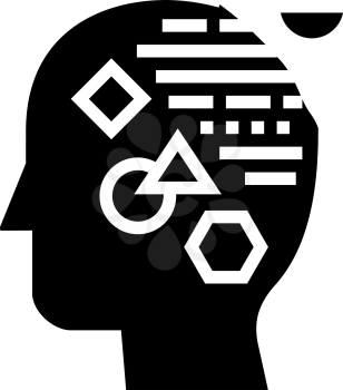 logic philosophy glyph icon vector. logic philosophy sign. isolated contour symbol black illustration