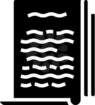 literature philosophy glyph icon vector. literature philosophy sign. isolated contour symbol black illustration