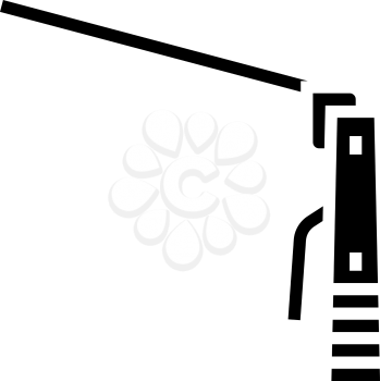 plasma welding glyph icon vector. plasma welding sign. isolated contour symbol black illustration