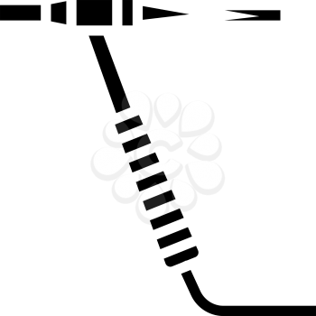 welding machine glyph icon vector. welding machine sign. isolated contour symbol black illustration