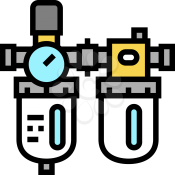 filter of air compressor color icon vector. filter of air compressor sign. isolated symbol illustration