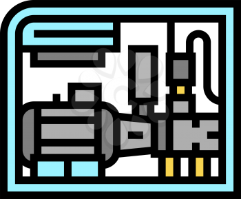 screw air compressor color icon vector. screw air compressor sign. isolated symbol illustration