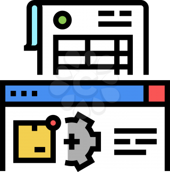 documentation delivery service color icon vector. documentation delivery service sign. isolated symbol illustration