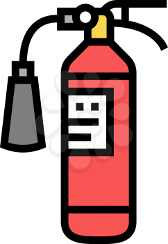 fire extinguisher color icon vector. fire extinguisher sign. isolated symbol illustration