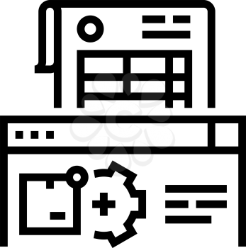 documentation delivery service line icon vector. documentation delivery service sign. isolated contour symbol black illustration
