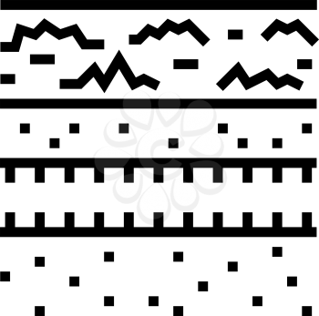 underground drainage system line icon vector. underground drainage system sign. isolated contour symbol black illustration