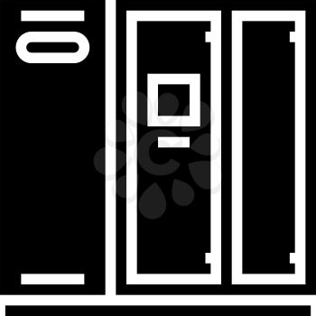 lamellar air compressor glyph icon vector. lamellar air compressor sign. isolated contour symbol black illustration
