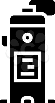 industrial air compressor glyph icon vector. industrial air compressor sign. isolated contour symbol black illustration