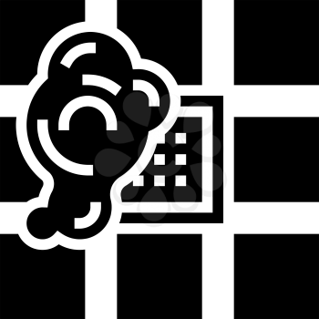 bath drainage glyph icon vector. bath drainage sign. isolated contour symbol black illustration