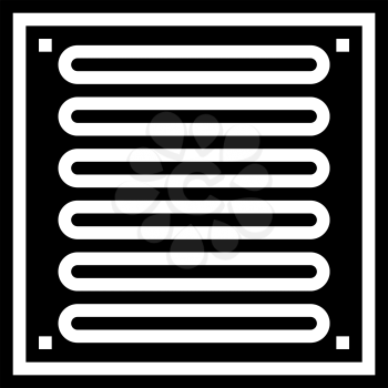 bathroom drainage hole glyph icon vector. bathroom drainage hole sign. isolated contour symbol black illustration