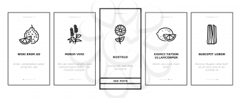 Aromatherapy Herbs Onboarding Mobile App Page Screen Vector. Lavender And Peppermint, Ginger And Frankincense, Patchouli And Chamomile Aromatherapy Illustrations