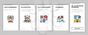 Soft Skills People Onboarding Mobile App Page Screen Vector. Creativity And Decision Making, Understanding Body Language And Learning, Soft Skills Illustrations