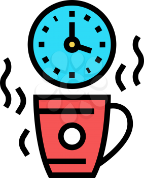 coffee break forum color icon vector. coffee break forum sign. isolated symbol illustration