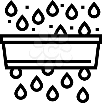 water purification and pollution line icon vector. water purification and pollution sign. isolated contour symbol black illustration