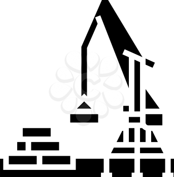 buoy port glyph icon vector. buoy port sign. isolated contour symbol black illustration