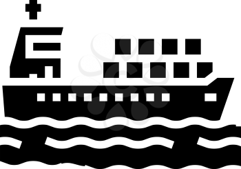 mooring bollard port glyph icon vector. mooring bollard port sign. isolated contour symbol black illustration