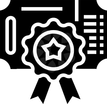card bonus glyph icon vector. card bonus sign. isolated contour symbol black illustration
