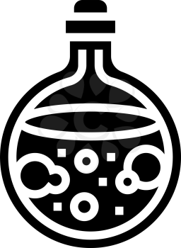 love potion glyph icon vector. love potion sign. isolated contour symbol black illustration