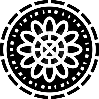 boho astrological glyph icon vector. boho astrological sign. isolated contour symbol black illustration